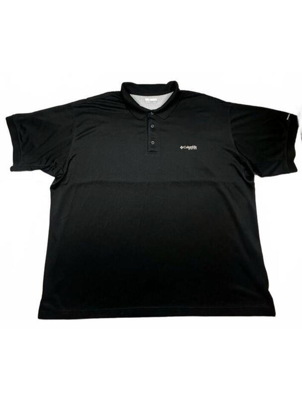 Columbia PFG Mens Omni Shade Short Sleeve Performance Polo Black XXXL